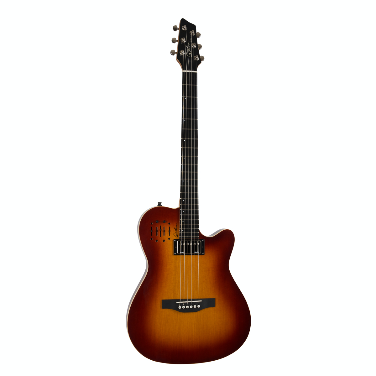 Godin A6 Ultra Cognac Burst HG Acoustic Electric Guitar 030286F FB