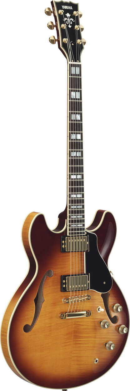 Yamaha SA2200 Violin Sunburst Semi-Hollow Double Cut-away Electric Guitar open box