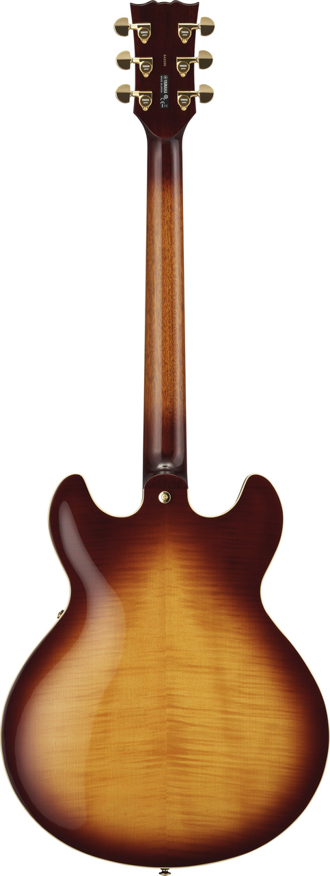 Yamaha SA2200 Violin Sunburst Semi-Hollow Double Cut-away Electric Guitar open box