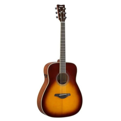 Yamaha FGC-TA TransAcoustic Dreadnought Guitar Brown Sunburst