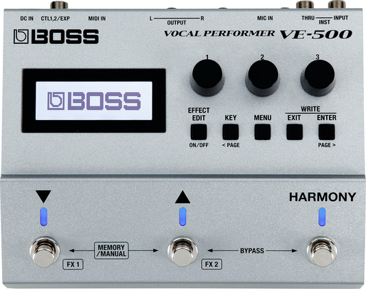 Boss VE-500 Vocal Performer Pedal used demo