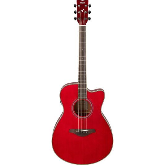 Yamaha FSC-TA TransAcoustic Acoustic Electric Guitar Solid Spruce Top Ruby Red