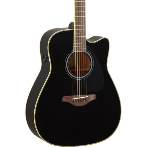 Yamaha FGC-TA TransAcoustic Dreadnought Acoustic electric Guitar Black