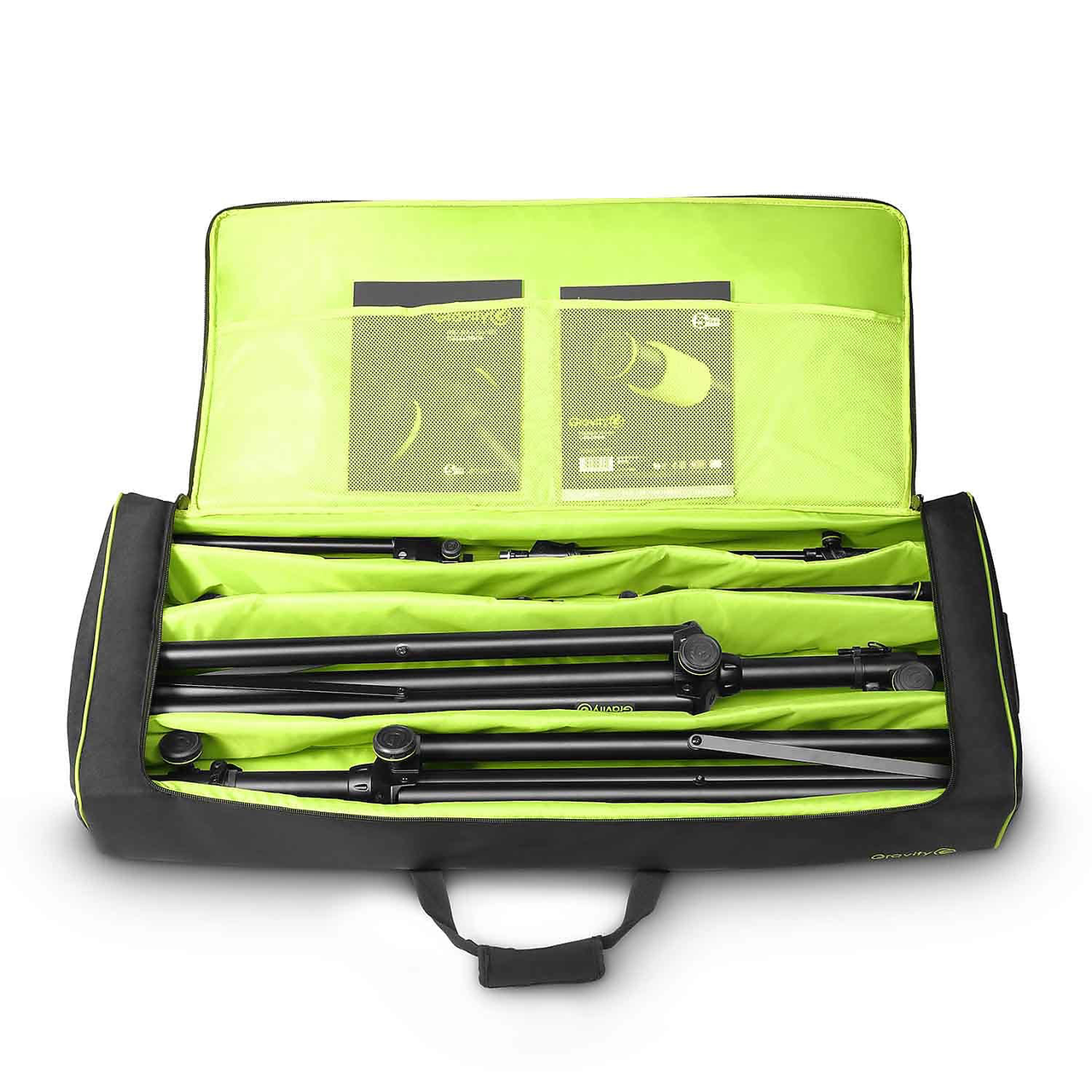 Gravity Stands GSSMSSET1 2 Speaker Stands and 2 Microphone Boom Stands with Transport Bag