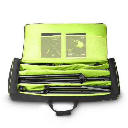 Gravity Stands GSSMSSET1 2 Speaker Stands and 2 Microphone Boom Stands with Transport Bag