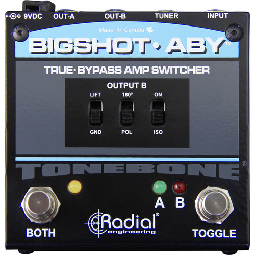 Radial Engineering BigShot ABY True-Bypass Amplifier Switcher with Tuner Out