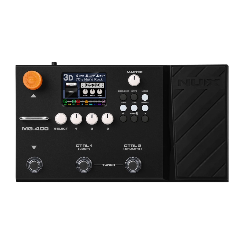 NuX MG-400 Modeling Guitar and Bass Floorboard Processor Effects Pedal