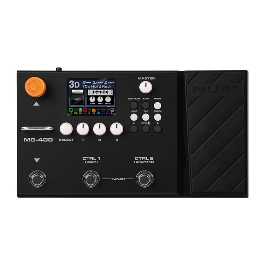 NuX MG-400 Modeling Guitar and Bass Floorboard Processor Effects Pedal