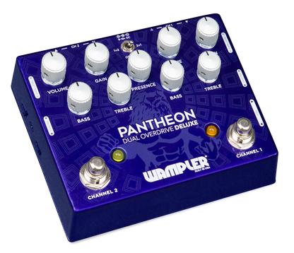 Wampler Dual Pantheon Deluxe Overdrive guitar pedal open box