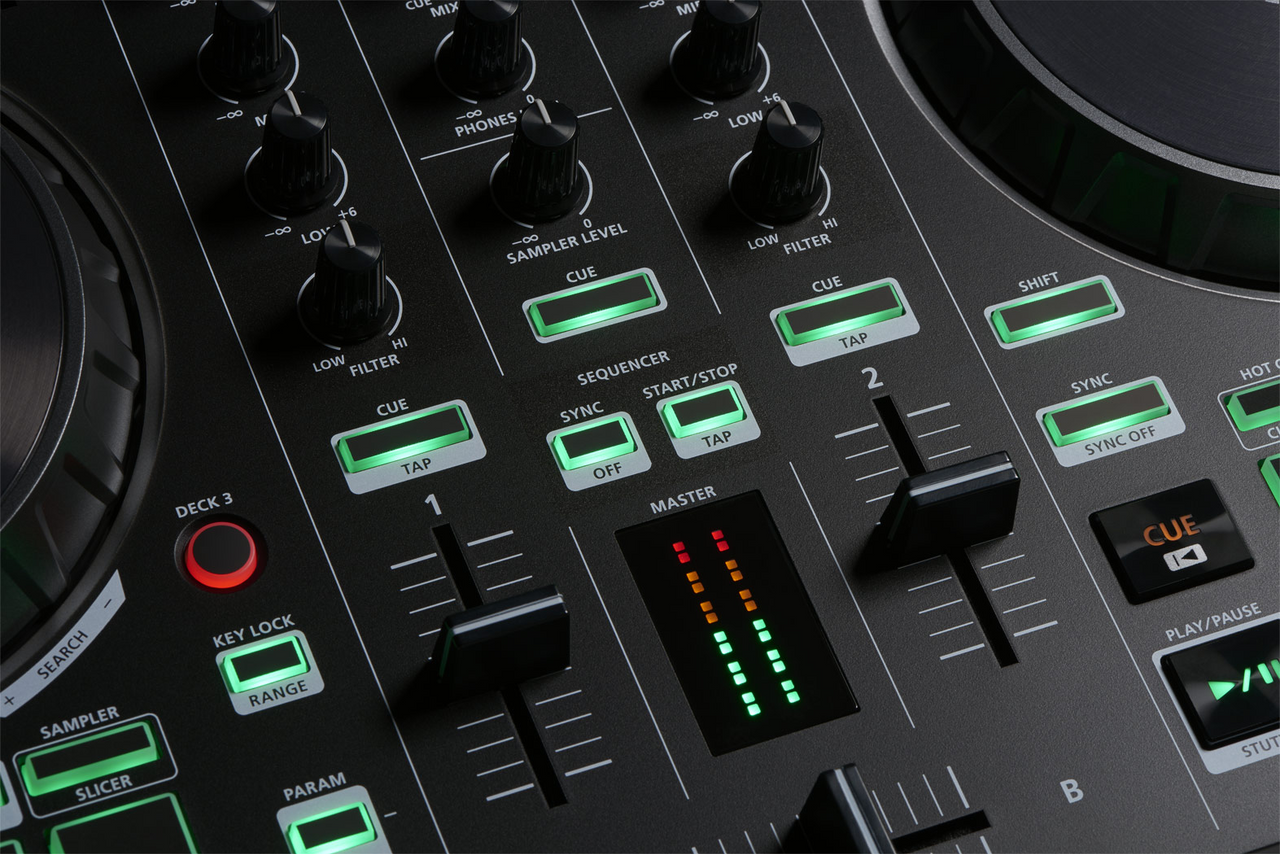 Roland DJ-202 4-deck Serato DJ Controller with Drum Machine