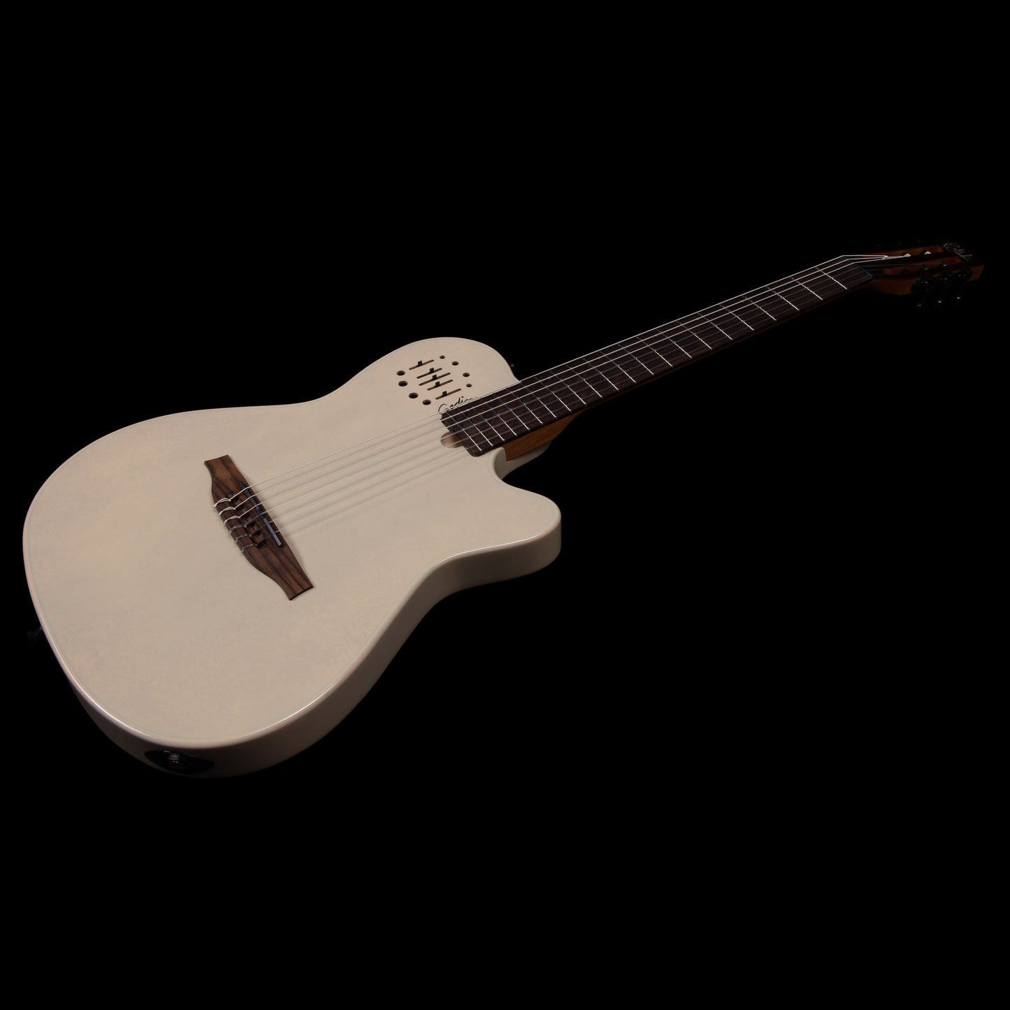 Godin Multiac Mundial Ozark Cream Nylon Acoustic-Electric Guitar with Bag 052400F B-Stock