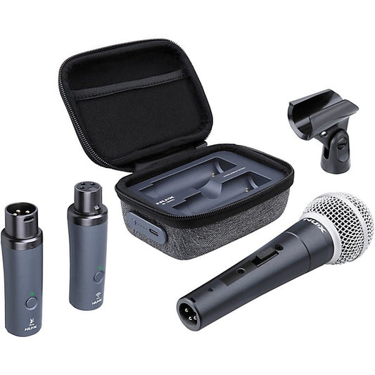 NUX B-3RC 2.4GHz Wireless Mic System With Recharging Case Black