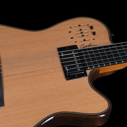 Godin A6 Ultra Deluxe Natural SF Electric-Acoustic Guitar with Bag 053438F B-Stock