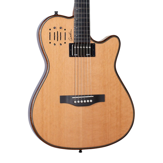 Godin A6 Ultra Deluxe Natural SF Electric-Acoustic Guitar with Bag 053438F B-Stock