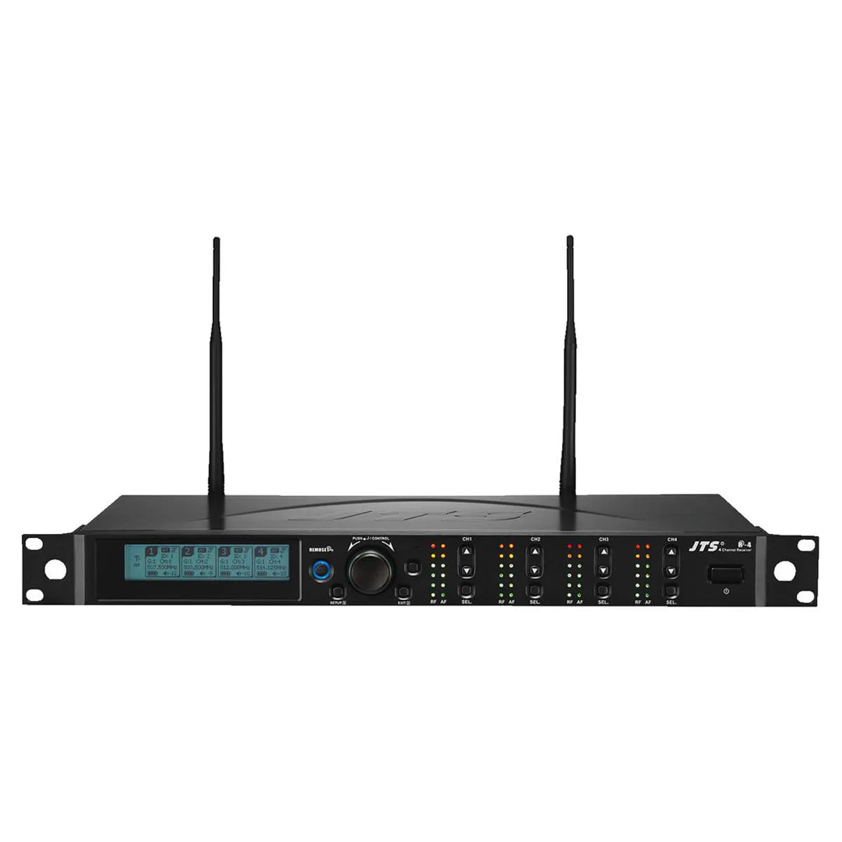 JTS R-4 UHF 4-Channel Wideband Diversity Wireless Receiver open box