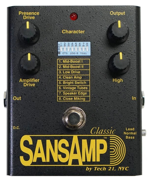 Tech 21 SA1 SansAmp SA-1 Classic Amp Simulator guitar effects pedal