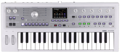 Korg microKORG 2 Advanced Synthesizer vocoder White with carry bag open box