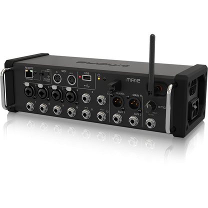 Midas MR12 12-Input Digital Mixer for iPad/Android Tablets with 4 MIDAS PRO Preamps Integrated Wifi Module, USB Stereo Recorder open box