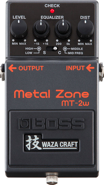 Boss MT-2W Waza Metal Zone distortion effects pedal