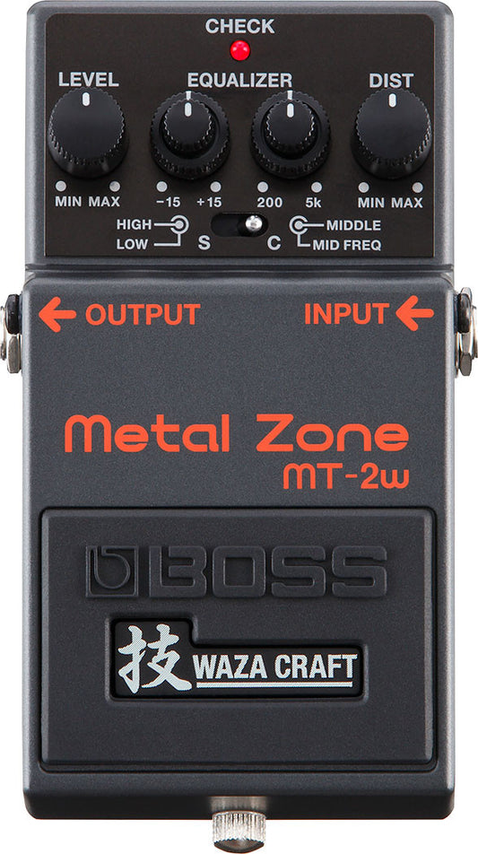 Boss MT-2W Waza Metal Zone distortion effects pedal