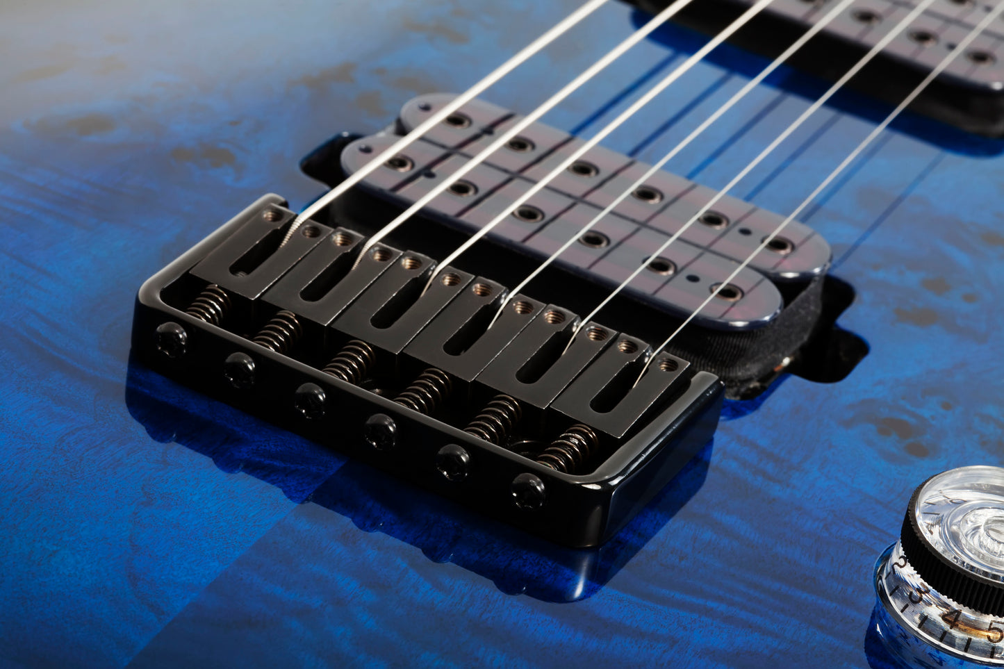 Schecter Omen Elite-6 See Thru Blue Burst 2452 guitar