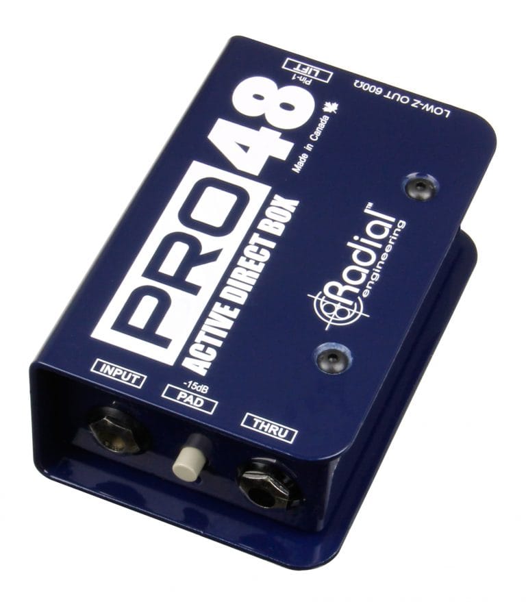 Radial Pro48 1-channel Active 48v Direct Box