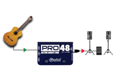 Radial Pro48 1-channel Active 48v Direct Box