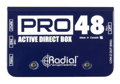Radial Pro48 1-channel Active 48v Direct Box