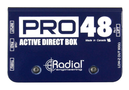 Radial Pro48 1-channel Active 48v Direct Box