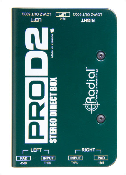Radial ProD2 2-channel Passive Instrument Direct Box