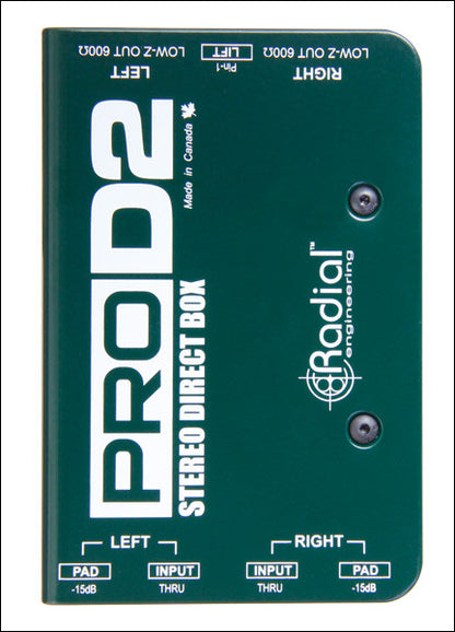 Radial ProD2 2-channel Passive Instrument Direct Box
