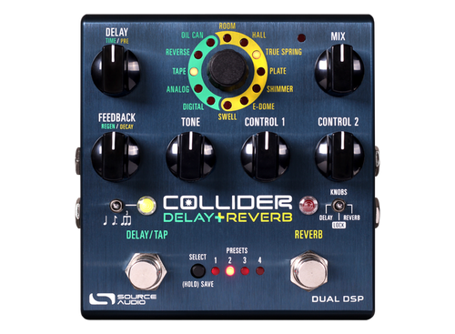 Source Audio Collider Delay + Reverb effects pedal