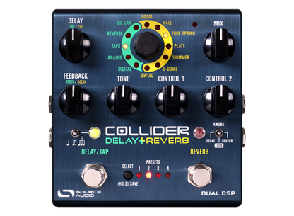 Source Audio Collider Delay + Reverb effects pedal