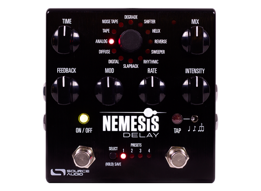 Source Audio Nemesis Delay guitar effects pedal open box