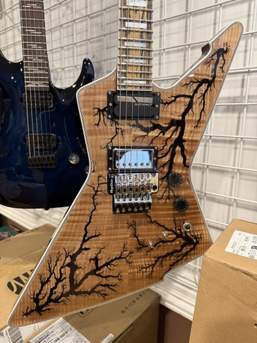 Schecter E-1 FR-S Electro-Resin Gloss Natural 605 guitar open box
