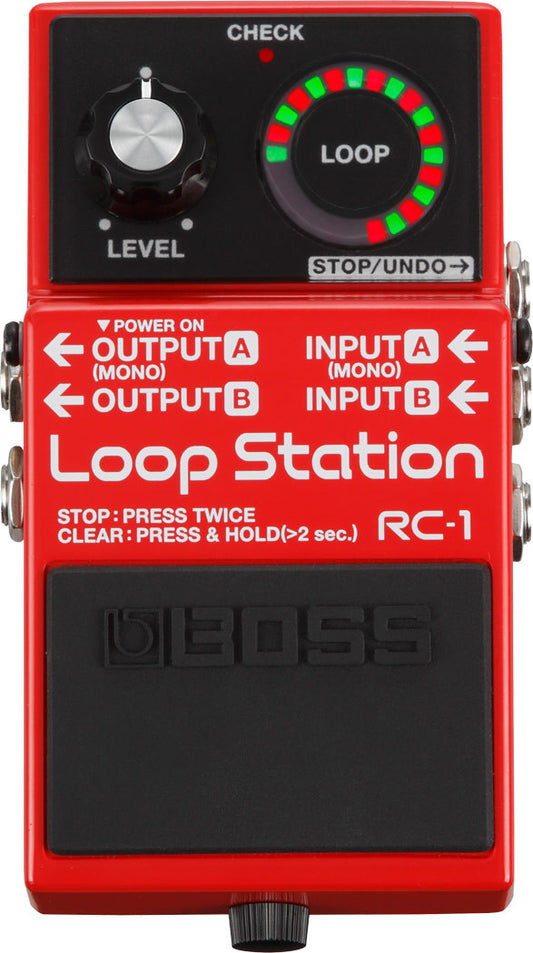 Boss RC‑1 Loop Station Stompbox Looper Guitar Effects