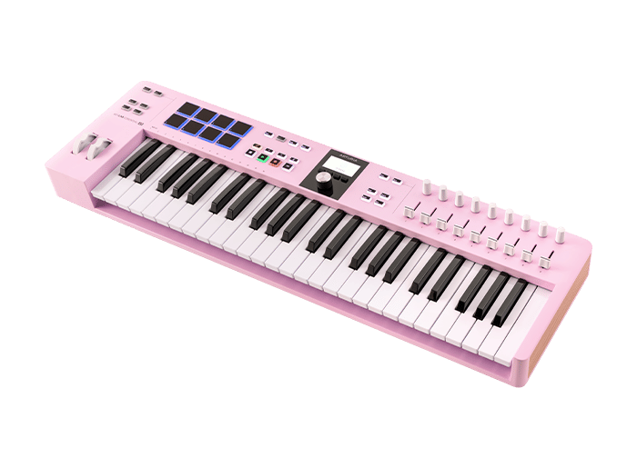 Arturia Keylab Essential 49 MK3 keyboard controller Rose Quartz