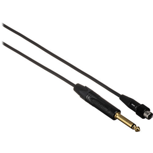 Shure WA305 1/4" Instrument to TA4F Cable for Shure Transmitters 3'