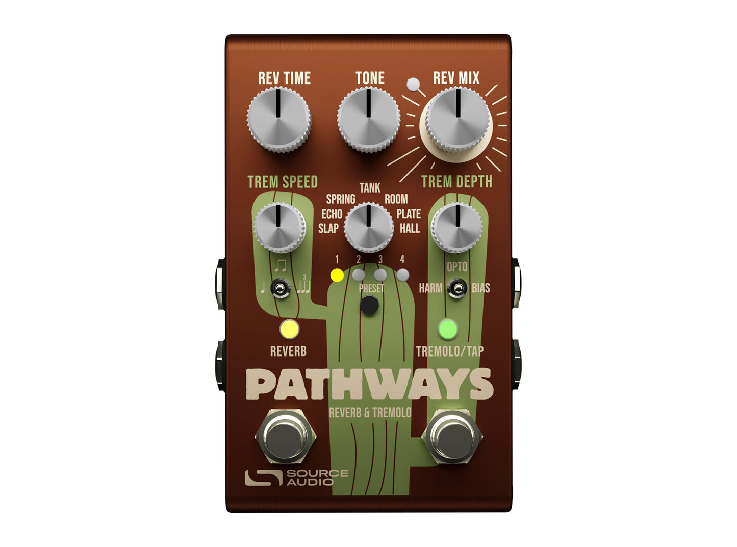 Source Audio Pathways Reverb + Tremolo Pedal