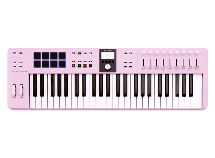 Arturia Keylab Essential 49 MK3 keyboard controller Rose Quartz