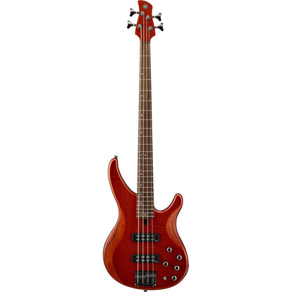Yamaha TRBX604FM 4-string Bass Guitar Caramel Brown open box